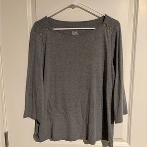 Croft & Barrow Grey Lightweight Sweater